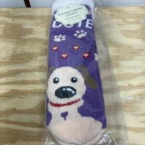 Sherpa Lined Slipper Socks New With Tags In Purple